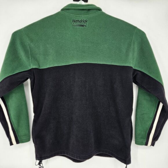 Dale Earnhardt Jr Fleece Mens Large #88 Amp Green Nascar 1/4 Zip Winners Circle - Picture 3 of 10